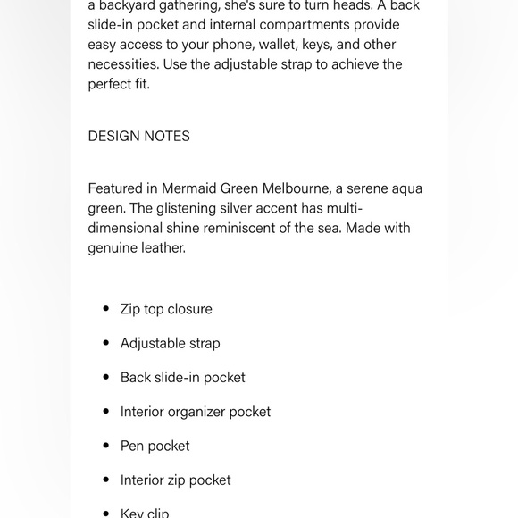 Brahmin Shayna, Mermaid Green Melbourne, NWT - Picture 12 of 13